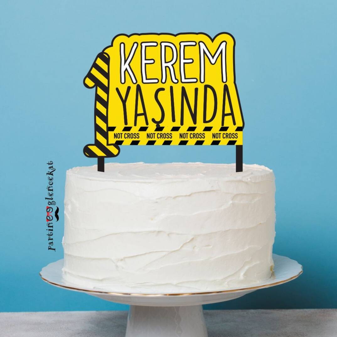 Kişiye Özel Karantina Konsept Pasta Süsü - 1