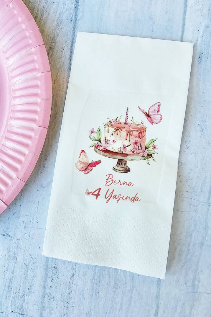 Kişiye Özel Kelebek Konsept Peçete - 1