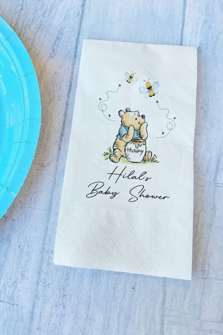 Kişiye Özel Winnie the Pooh Konsept Peçete - 1