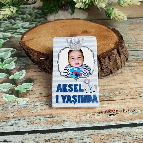 Kral Konsept Baskılı Doğal Taş Magnet - 1