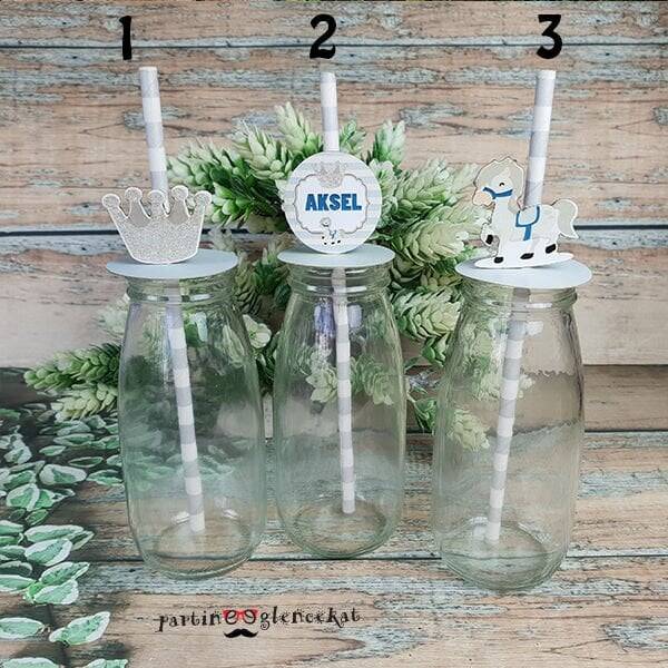 Kral Konsept Pipet Süslü Limonata Şişesi - 1