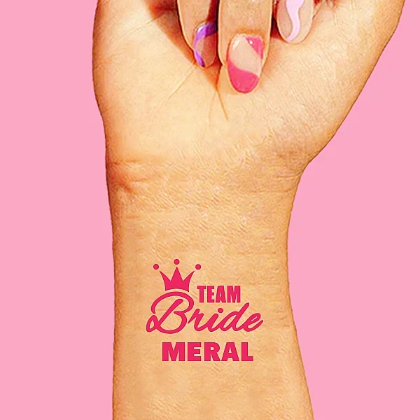 Kişiye Özel Kraliçe Temalı Team Bride Geçici Dövme - 1