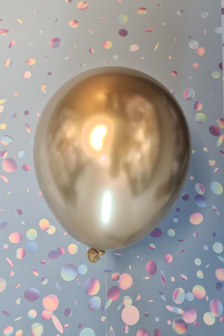 Krom Gold Balon Aynalı Balon 10lu - 1