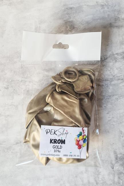 Krom Gold Balon Aynalı Balon 10lu - 3