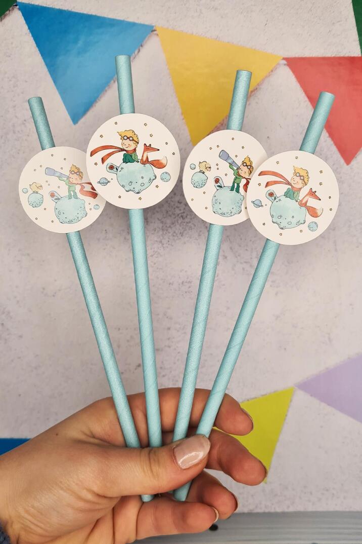 Küçük Prens Konsept Pipet Süsleri 10lu Lüks Pipet Paketi - 1