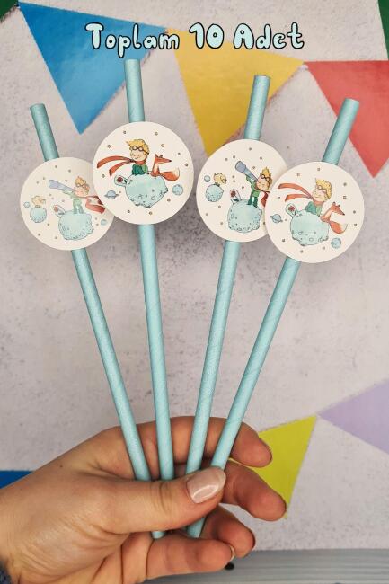 Küçük Prens Konsept Pipet Süsleri 10lu Lüks Pipet Paketi - 2