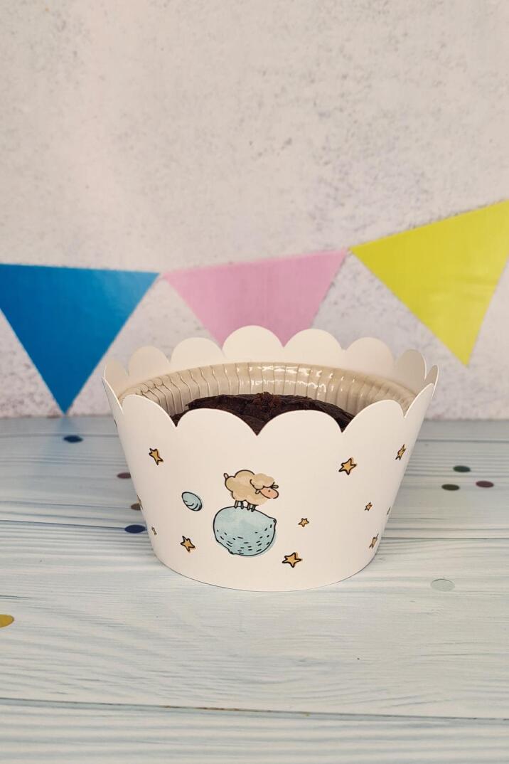 Küçük Prens Konsepti Cupcake Sargısı 10'lu Küçük Prens Konsept Doğum Günü - 1