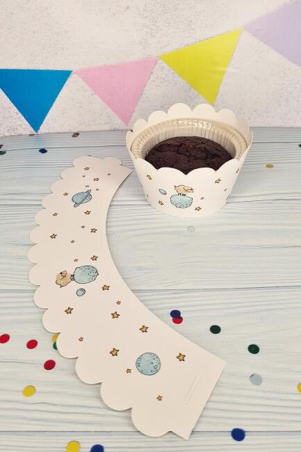 Küçük Prens Konsepti Cupcake Sargısı 10'lu Küçük Prens Konsept Doğum Günü - 2