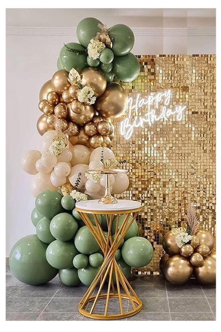 Küf Yeşili Balon 10 Adet - 12 inc 30 cm Parti Balonu - 4