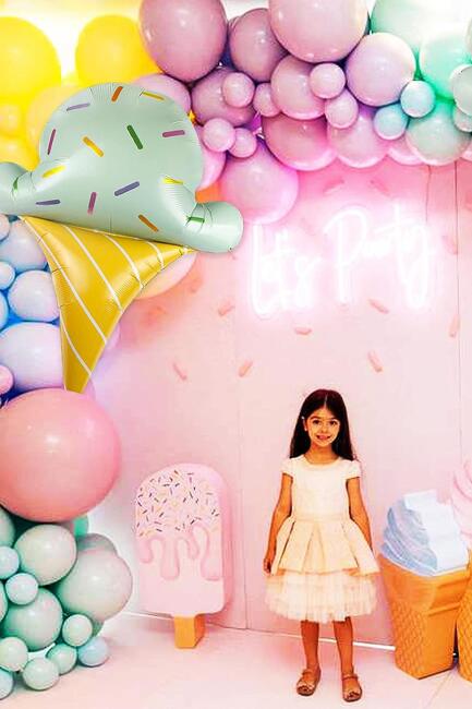 Külahlı Dondurma Balon Dondurma Konsept Doğum Günü Balonu - 2