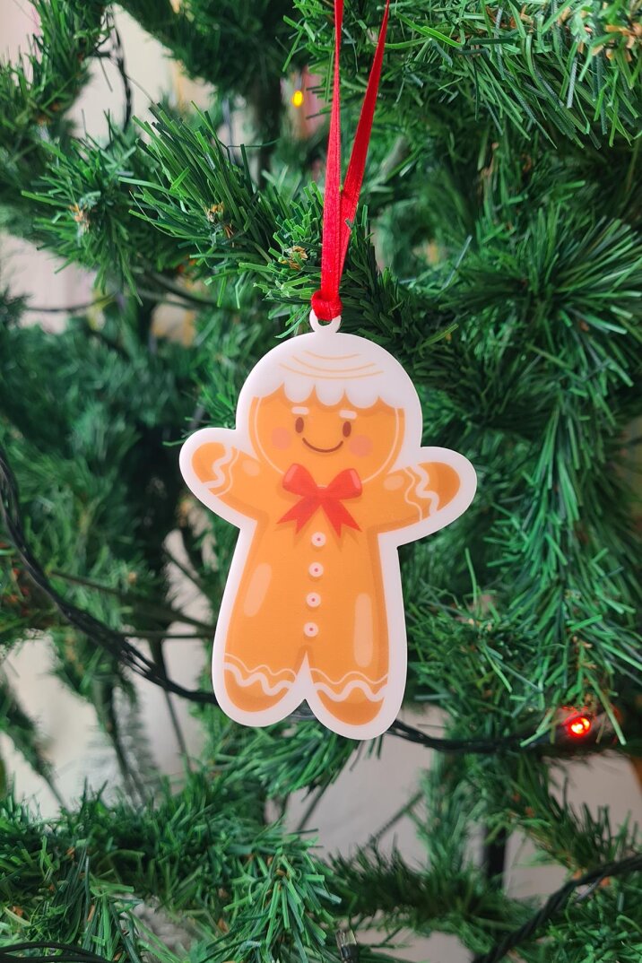 Kurabiye Adam Yılbaşı Ağaç Süsü Gingerbread Man - 1