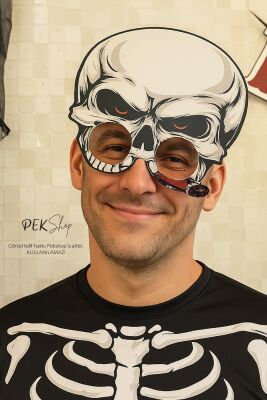 Kuru Kafa Cadılar Bayramı Gözlük Halloween Aksesuarı - 1