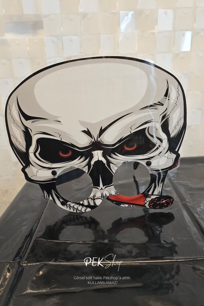 Kuru Kafa Cadılar Bayramı Gözlük Halloween Aksesuarı - 6