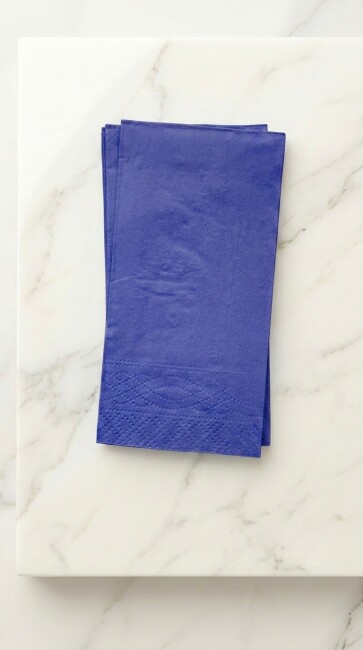 Lacivert Kağıt Peçete Garson Katlama 33x33cm 16lı Paket Lacivert Parti ve Sunum Peçetesi - 2