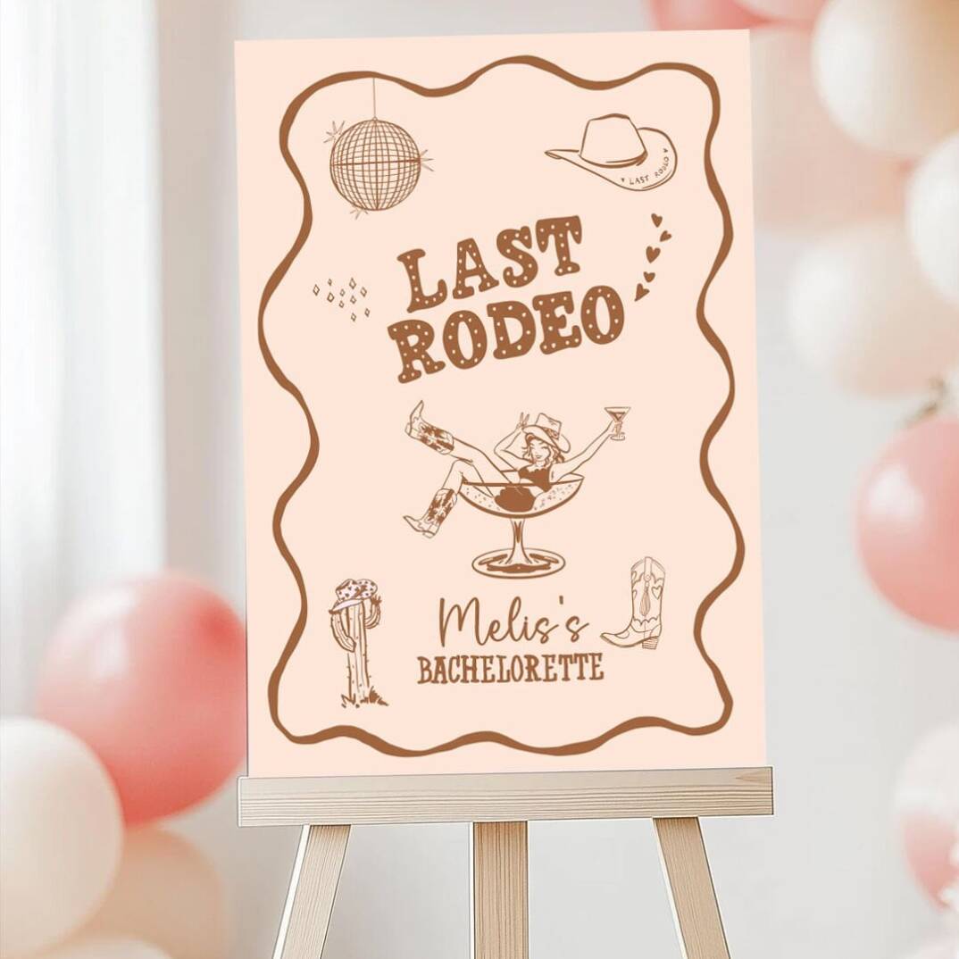 Last Rodeo Konsept Bekarlığa Veda Panosu - 1