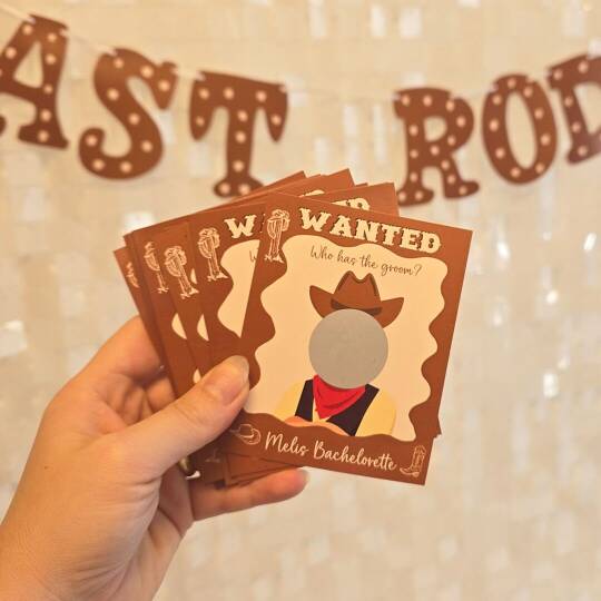 Last Rodeo Konsept Damat Kimde? Kazımalı Oyun Kartları Kişiye Özel! - 1