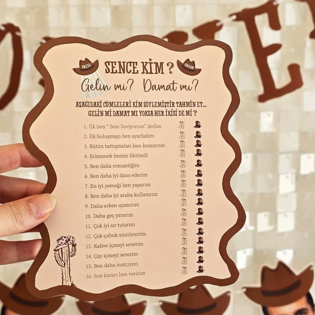 Last Rodeo Konsept Gelin mi Damat mı? Oyun Kartı - 1