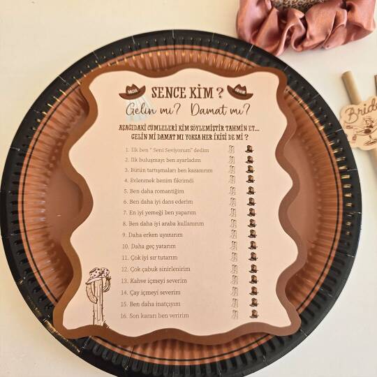 Last Rodeo Konsept Gelin mi Damat mı? Oyun Kartı (1)