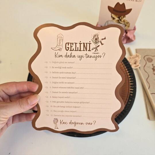 Last Rodeo Konsept Gelini Kim Daha İyi Tanıyor? Oyun Kartı (1)