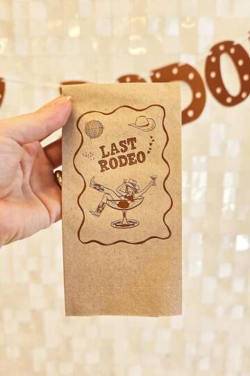 Last Rodeo Konsept Kraft Renk Bekarlığa Veda Peçete 12li Paket - 2