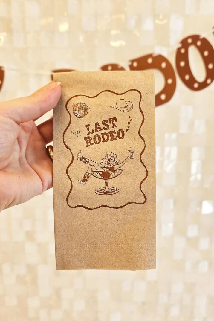Last Rodeo Konsept Kraft Renk Bekarlığa Veda Peçete 12li Paket - 2