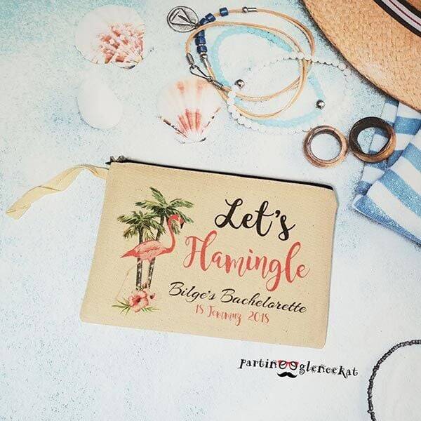 Lets Flamingle Konsept Clutch Makyaj Çantası - 1