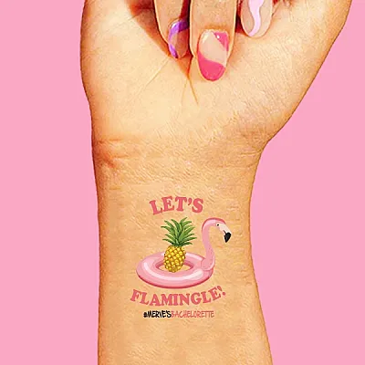 Kişiye Özel Let's Flamingo Dövme 