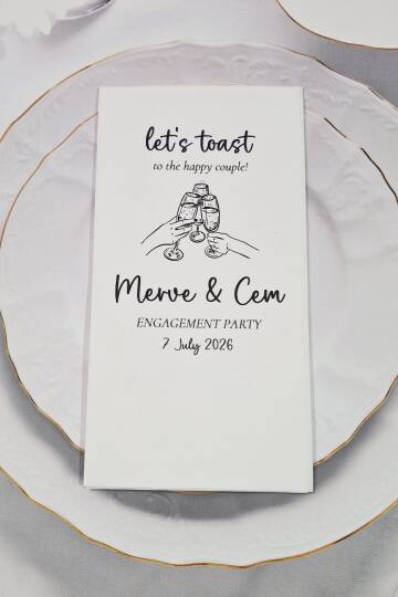 Let's Toast Konsept Baskılı Peçete