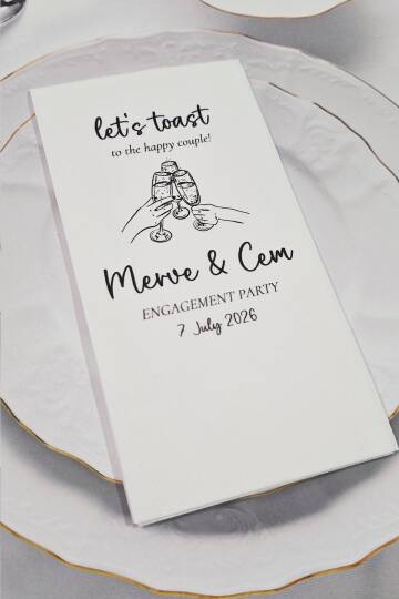 Let's Toast Konsept Baskılı Peçete - 2