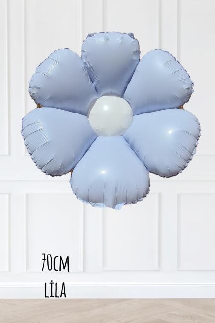 Lila Papatya Folyo Balon 70cm