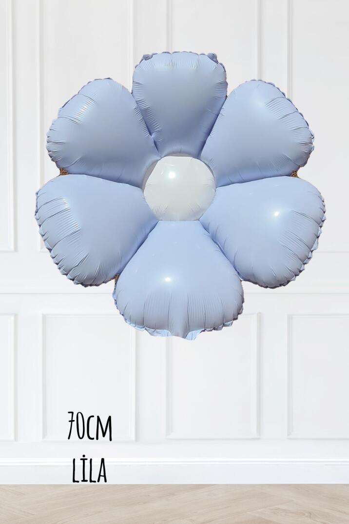 Lila Papatya Folyo Balon 70cm - 1