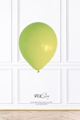 Limon Yeşili Renk Balon 10 Adet - 12 inc 30 cm Parti Balonu