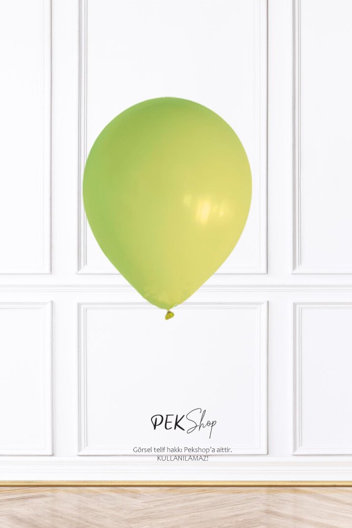 Limon Yeşili Renk Balon 10 Adet - 12 inc 30 cm Parti Balonu - 1