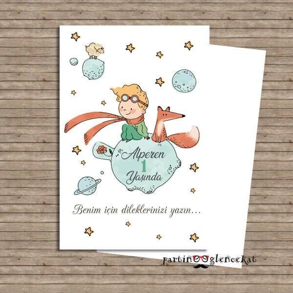 Little Prince Konsept Dilek Kartı - 1