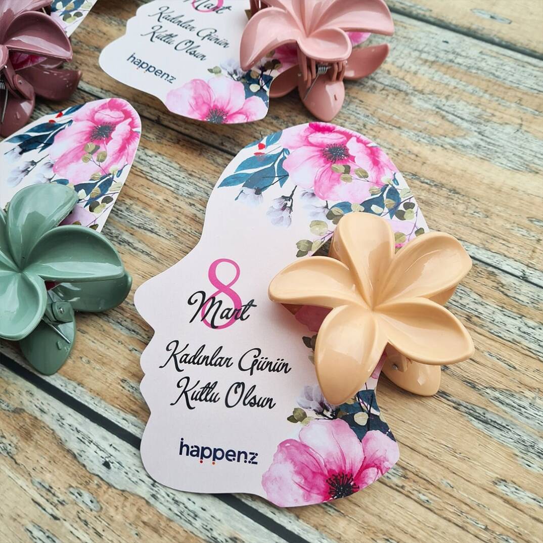 Lotus Toka Kadınlar Günü Kartlı Hediyelik - 1