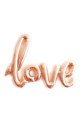 Love İmza Folyo Balon Rose Büyük Boy 65x108cm - 3