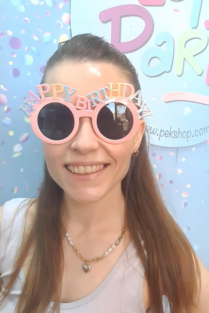 Makaron Happy Birthday Gözlük Doğum Günü Parti Gözlüğü - 2