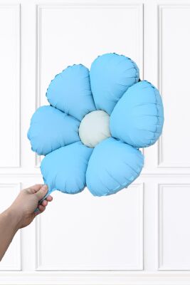 Makaron Mavi Papatya Folyo Balon - 2