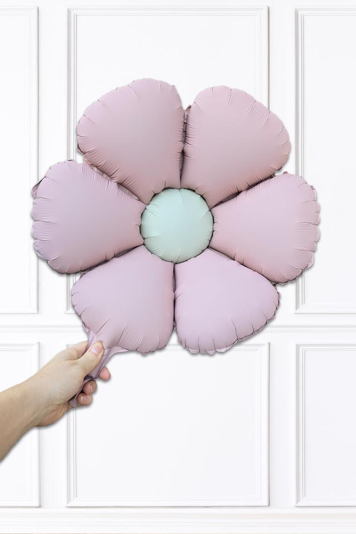 Makaron Pembe Papatya Folyo Balon - 1