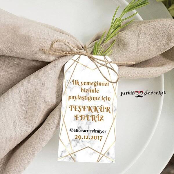 Mermer-Gold Konsept Peçetelik - 1
