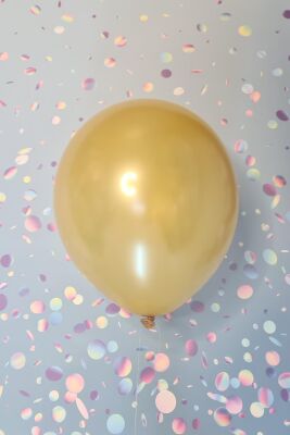 Metalik Gold Balon 12" 30 Cm Metalik Balon 10lu Paket