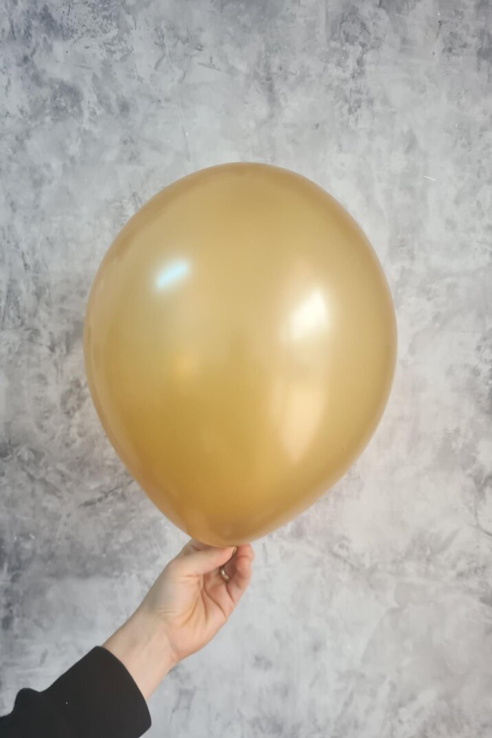 Metalik Gold Balon 12" 30 Cm Metalik Balon 10lu Paket - 2