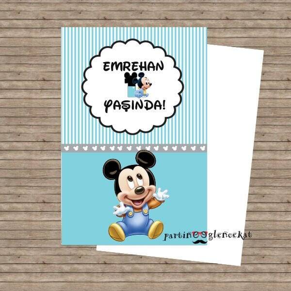 Mickey Mouse Konsept Dilek Kartı - 1