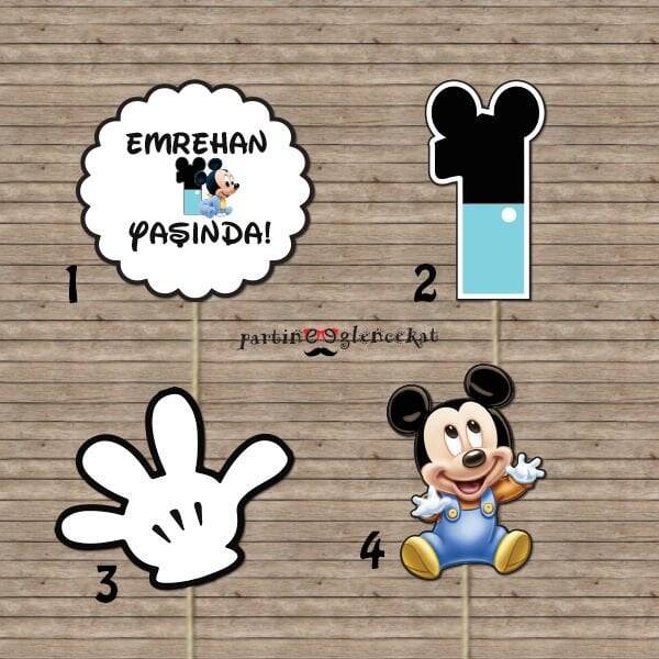 Mickey Mouse Konsept Kürdan Süsü - 1