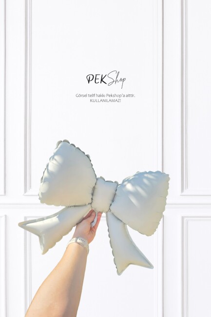 Mini Krem Fiyonk Folyo Balon 40x50 Krem Renk - 1