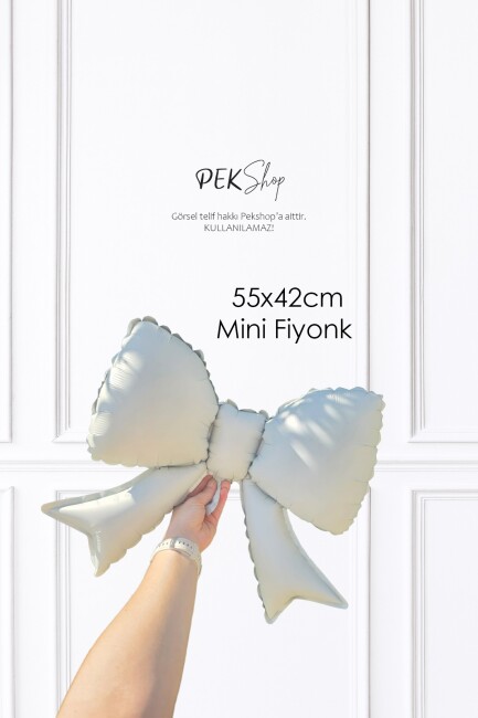 Mini Krem Fiyonk Folyo Balon 40x50 Krem Renk - 2