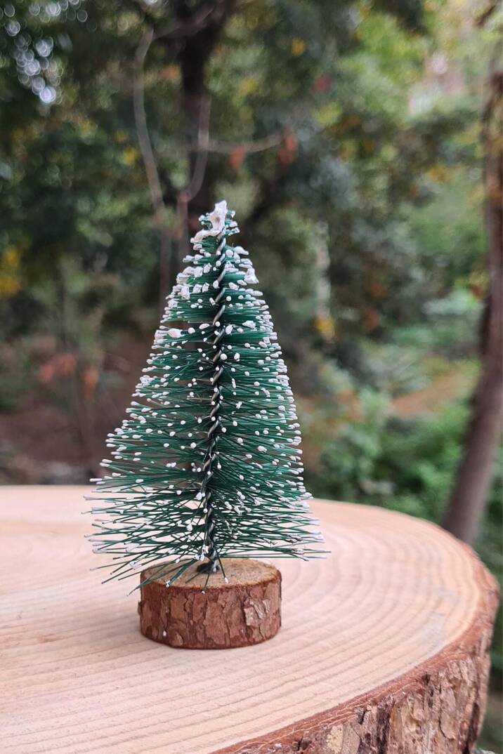 Mini Yılbaşı Ağacı Masa Üstü Süs Çam Ağacı - 1
