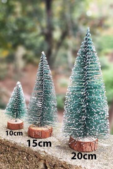 Mini Yılbaşı Ağacı Masa Üstü Süs Çam Ağacı - 3
