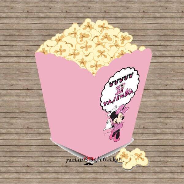 Minie Mouse Konsept Popcorn Kutusu - 1