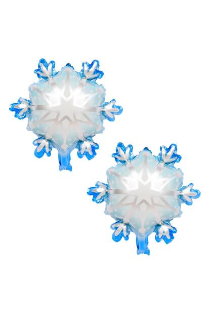 Minik Kar Tanesi 2li Folyo Balon Frozen Temalı Doğum Günü Süsleri Yılbaşı Kartanesi Balon - 2